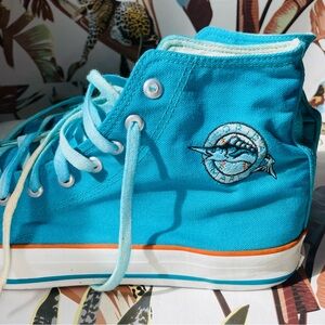 Vintage FL Marlins High-Top Canvas MLB Sneakers